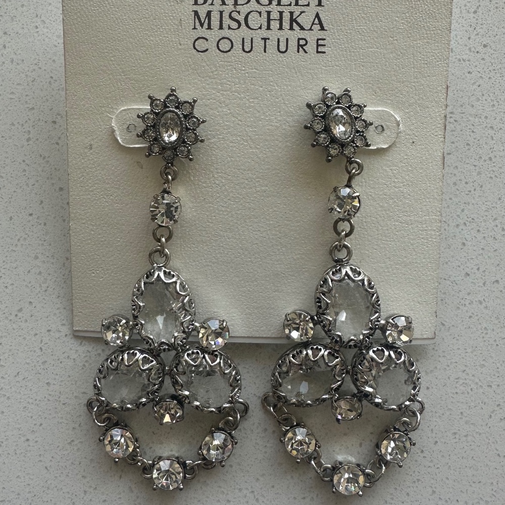 Badgley Mischka Crystal Drop Earrings
